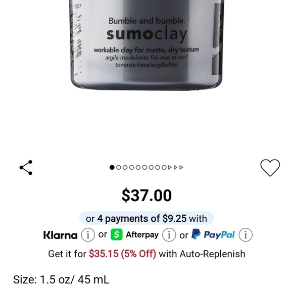 NIB BUMBLE & BUMBLE SUMO CLAY MATTE TEXTURE CLAY - Picture 3 of 16